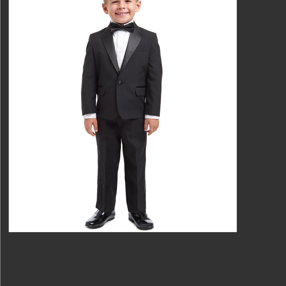 Nautica Black Kids Formal Suit Pants